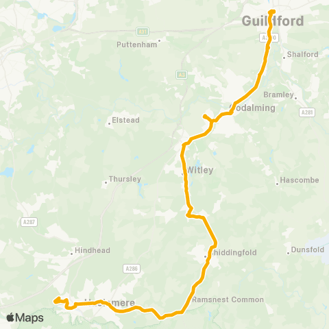 Stagecoach South Hatchetts Drive - Friary Bus Station map