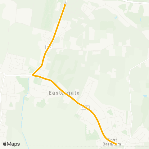 Stagecoach South Fontwell Park Racecourse - Railway Sta map