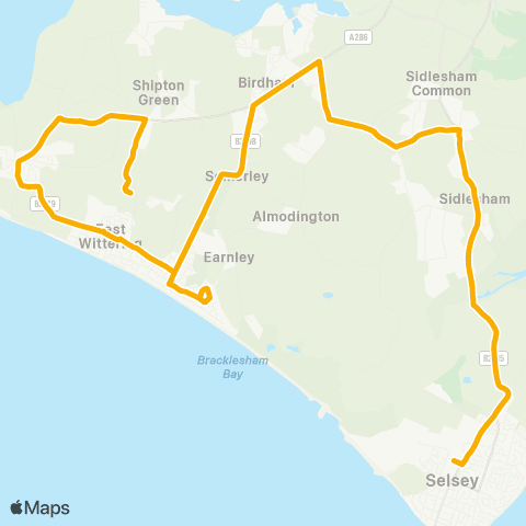 Stagecoach South Furzefield - The Academy map