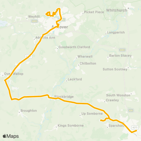 Stagecoach South Richborough Drive - Peter Symonds map