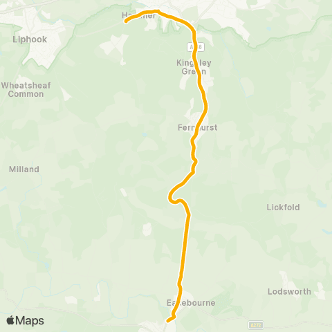 Stagecoach South Hammer Hill Estate - Rother College map