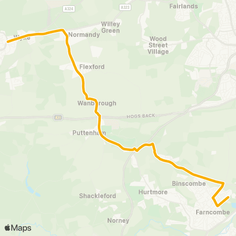 Stagecoach South Broadwater School - Ash Hill Road map