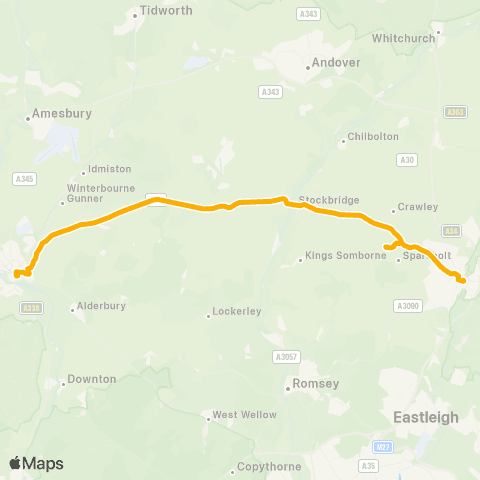 Stagecoach South Bus Station - Sparsholt College map