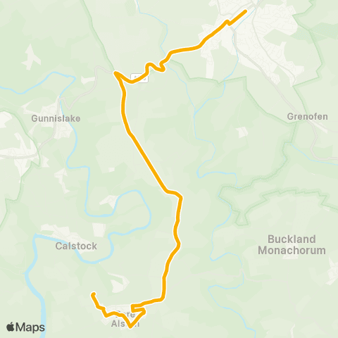 Stagecoach South West Bere Alston Station - Bus Station map