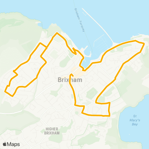 Stagecoach South West Town Square - The Close map