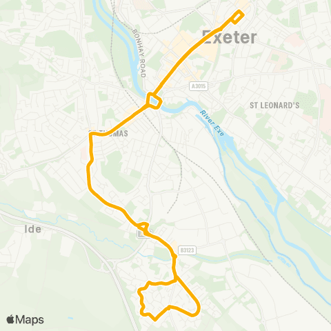 Stagecoach South West Sidwell Street - Sidwell Street map