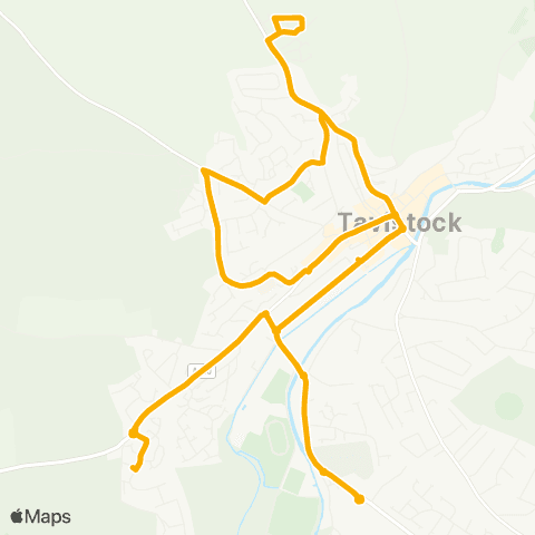 Stagecoach South West Staple Tor Road - Staple Tor Road map