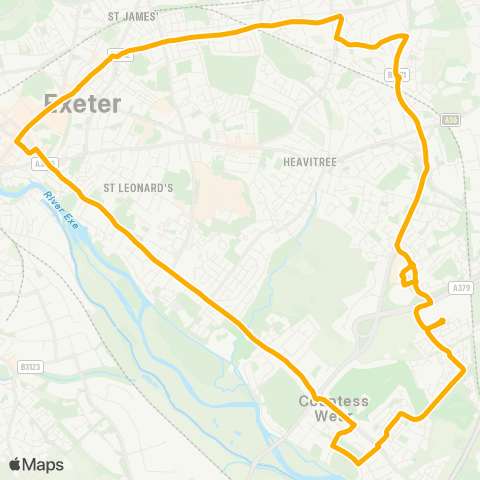 Stagecoach South West Tesco Filling Sta - Tesco Filling Sta map