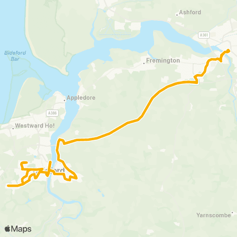 Stagecoach South West Tesco - Tesco map