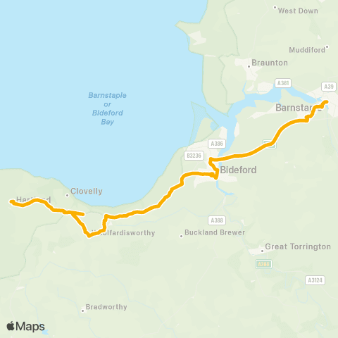 Stagecoach South West Bus Station - Northgate Green map
