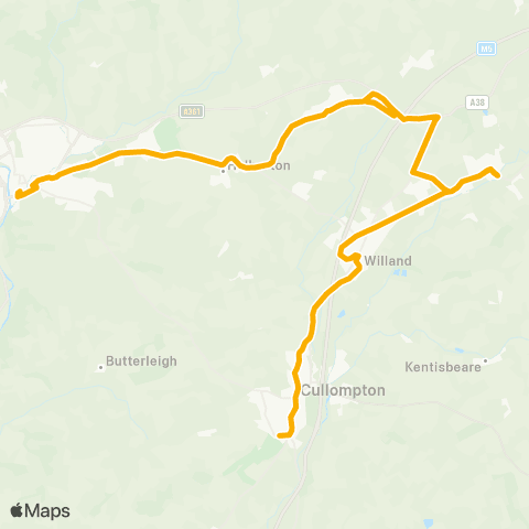 Stagecoach South West Swallow Way South - Bus Station map