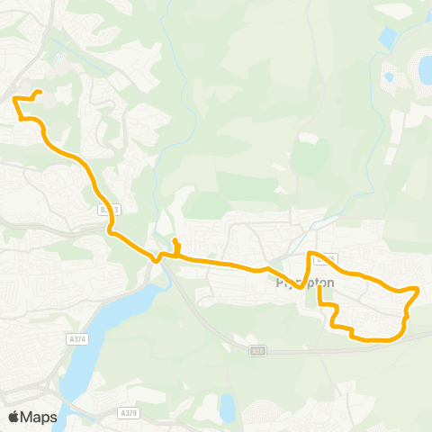 Stagecoach South West George Lane - Derriford Hospital map