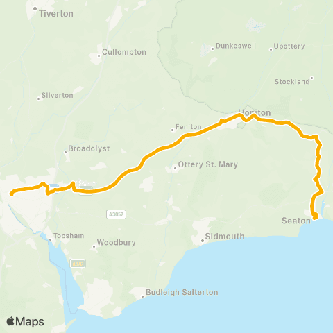Stagecoach South West Sea Front - Bus Station map