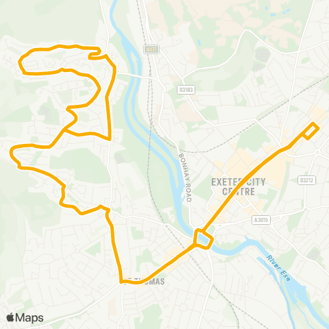 Stagecoach South West Sidwell Street - Sidwell Street map