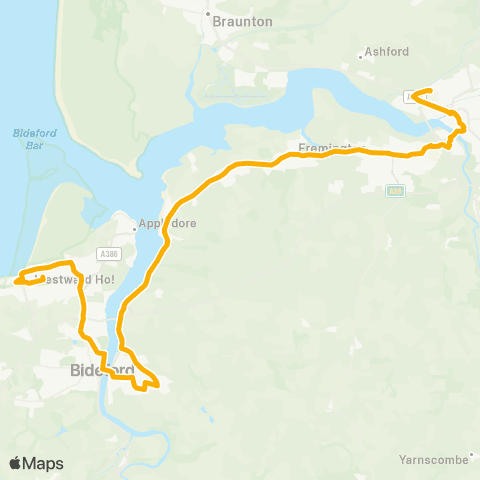 Stagecoach South West Swanswood Gardens - Community College map