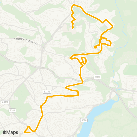 Stagecoach South West Mayflower Street - Derriford Hospital map