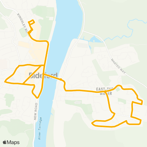 Stagecoach South West Morrisons - Morrisons map