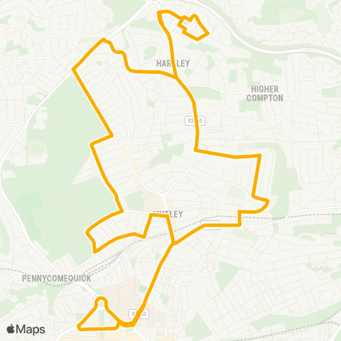 Stagecoach South West Mayflower Street - Mayflower Street map