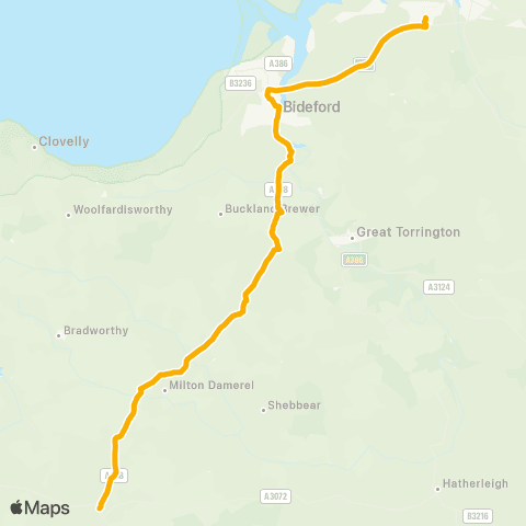 Stagecoach South West Sainsbury's - Church map