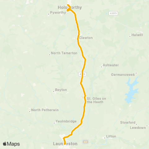 Stagecoach South West Westgate Street - Pins Park map
