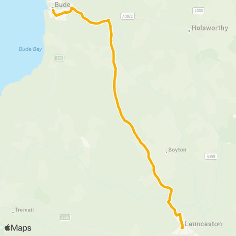 Stagecoach South West The Strand - Westgate Street map