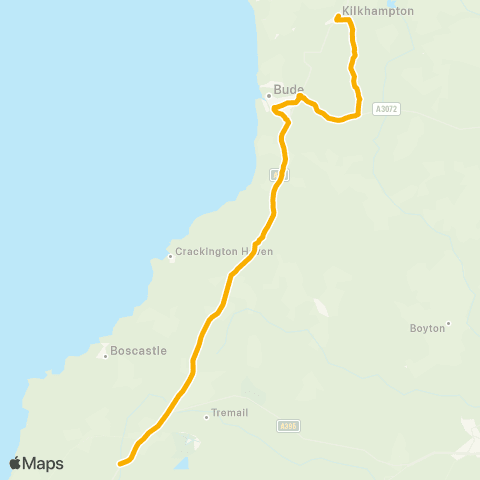 Stagecoach South West The Square - Post Office map