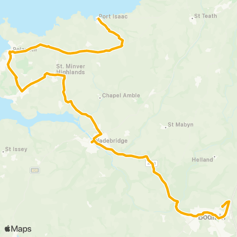 Stagecoach South West The Pea Pod - Callywith College Car Park map