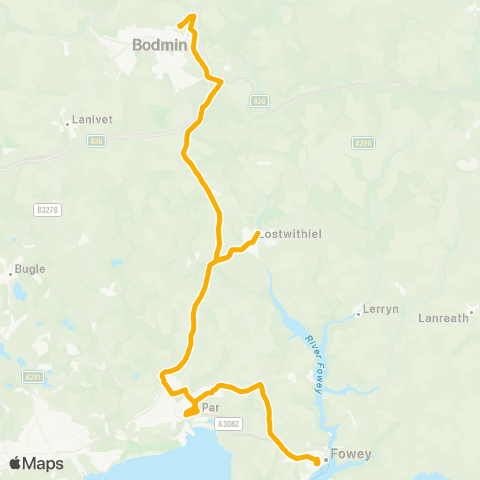 Stagecoach South West Main Car Park - Callywith Coll Car Park map