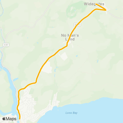 Stagecoach South West Bridge - Harding Meadow map