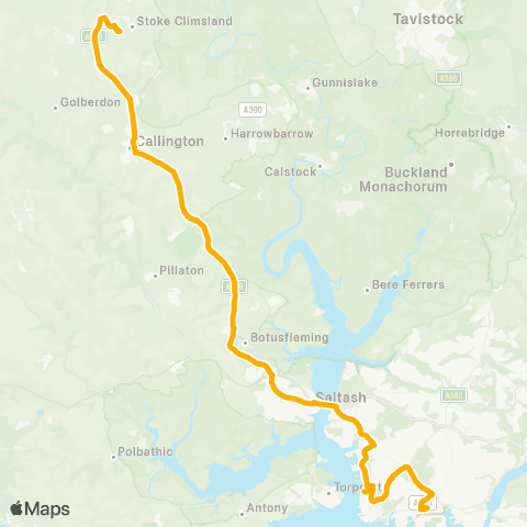 Stagecoach South West Royal Parade - Duchy College map