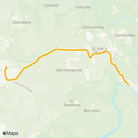 Stagecoach South West Lang Gardens - Community College map