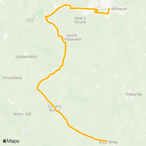 Stagecoach South West Post Box - Launceston College map