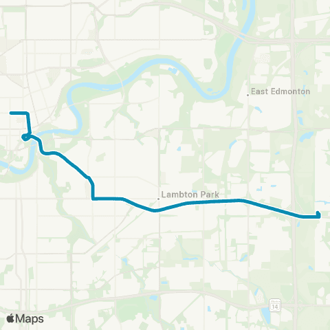 Strathcona County Transit Ordze - Downtown map