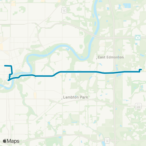 Strathcona County Transit Bethel - Downtown map