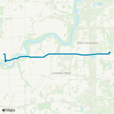 Strathcona County Transit Bethel - Government Centre map