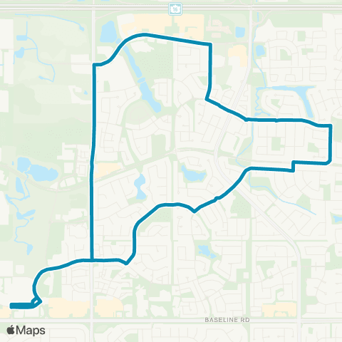 Strathcona County Transit Bethel - Emerald Hills map