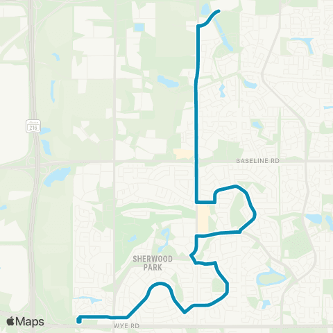 Strathcona County Transit Bethel - Ordze - Glen Allan map
