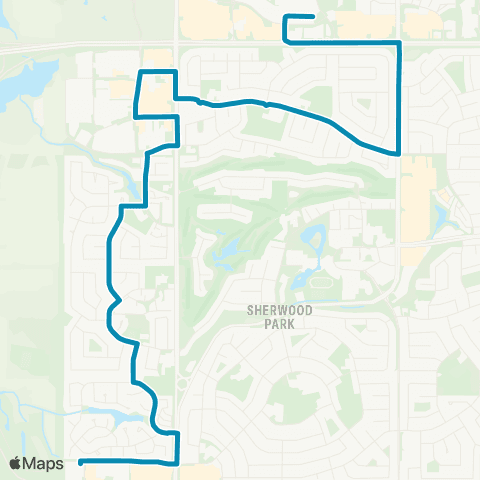Strathcona County Transit Bethel - Ordze - Woodbridge map