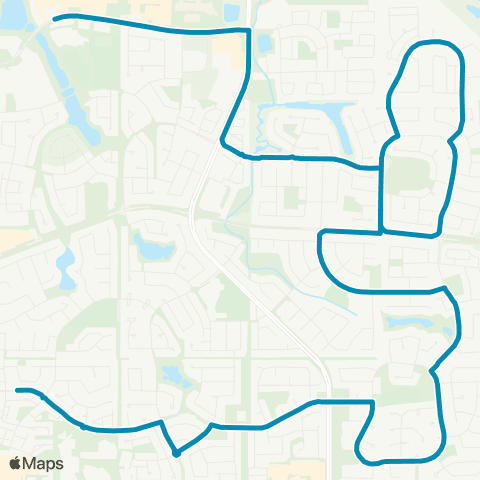 Strathcona County Transit School Special map