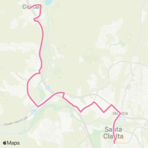Santa Clarita Transit Castaic / MRTC map