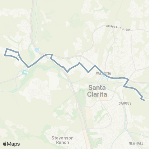 Santa Clarita Transit Commerce Center map