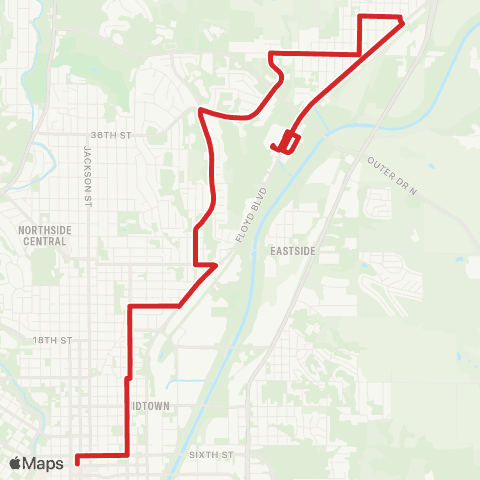 Sioux City Transit Leeds map