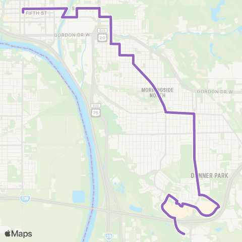 Sioux City Transit Mall-Commons map