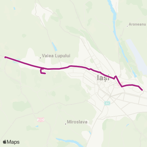 SCTP Tatarasi Sud - Targu Cucu - Pacurari - MALL MOLDOVA - Metro map