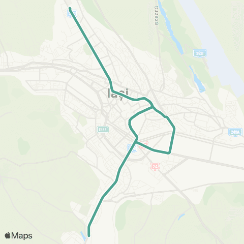 SCTP Copou - Targu Cucu - Podu Ros - Tehnopolis map