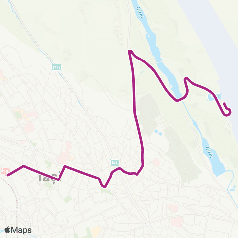 SCTP Gara - Piata Unirii - Targu Cucu - Aeroport map