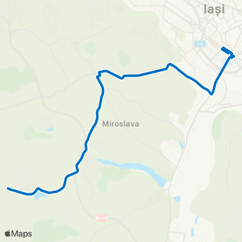 SCTP Podu Ros - Miroslava - Proselnici map