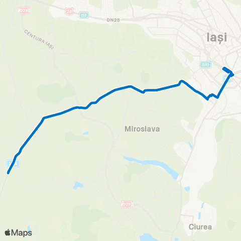 SCTP Podu Ros - Miroslava - Ferma Liliac map