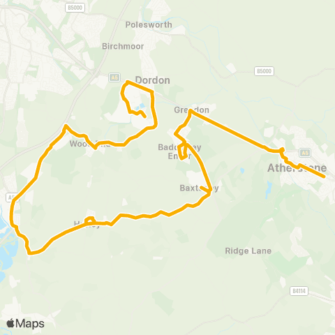 Stagecoach Midlands Ocado - Bus Station map