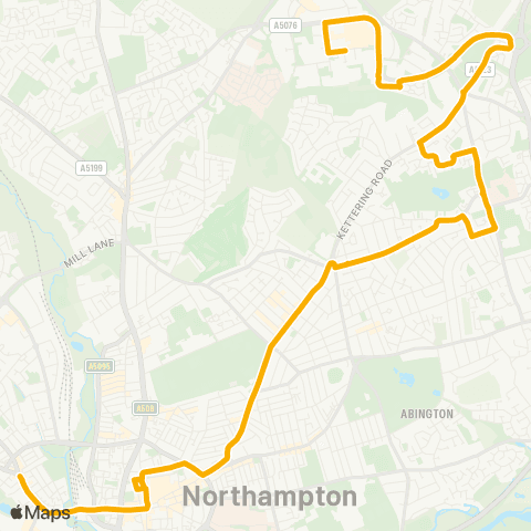 Stagecoach Midlands Northampton Bus Interchange - Parade Bank map